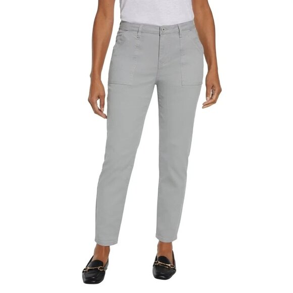 Banana Republic Ladies' High Rise Twill Pant (Gray, 10) - Picture 1 of 3